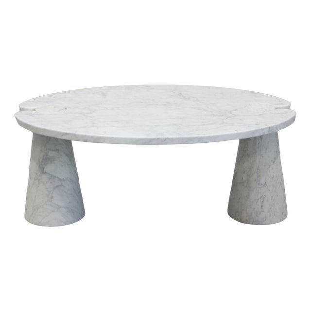 Vintage Carrara Coffee Table by Angelo Mangiarotti, 1975 For Sale