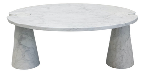 Vintage Carrara Coffee Table by Angelo Mangiarotti, 1975