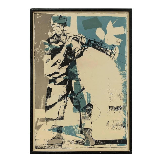 Gershon Knispel, Shtetl Musician (Klezmer Playing the Flute, Sholem Aleichem) For Sale