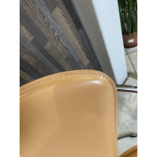 Vintage Linda Armchair in Camel-Colored Leather by Arrben, 1980 For Sale - Image 14 of 18