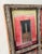 Six color photographs of doors in San Miguel de Allende, Mexico, presented in a distressed wood window frame. Reverse...