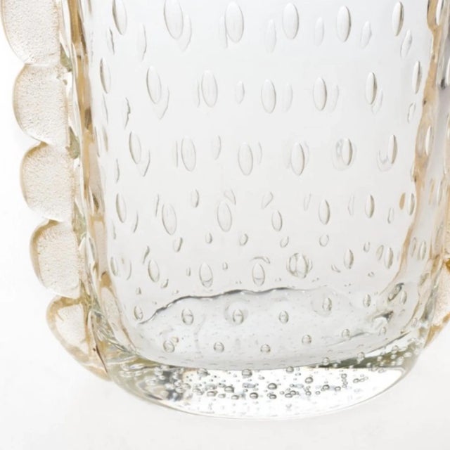 Vase in Crystal Gold and Murano Glass from YourMurano For Sale - Image 11 of 13