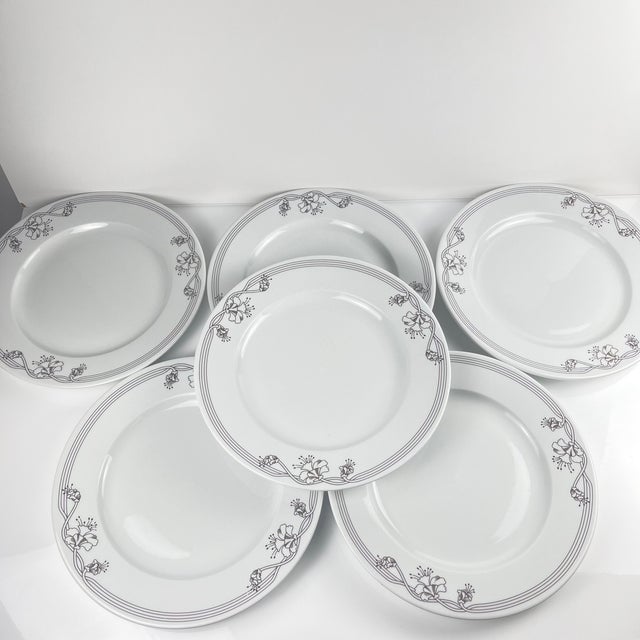 Elysa Dinner Plates from Sarreguemines, 1990s, Set of 6 For Sale - Image 6 of 10