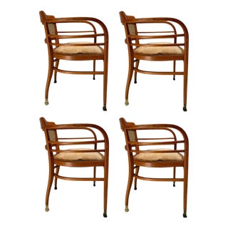 Armchairs by Josef Maria Olbrich for Thonet, Austria, 1910, Set of 4 For Sale