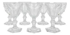 Sculpted Crystal Glasses from Baccarat, France, 1950s, Set of 25