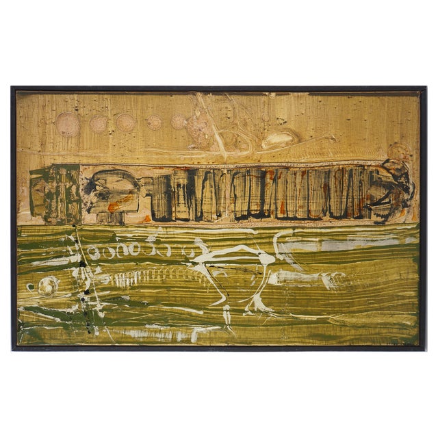 Jean -Pierre Vielfaure, Palmes de vent, 20th-Century, Oil on Canvas For Sale