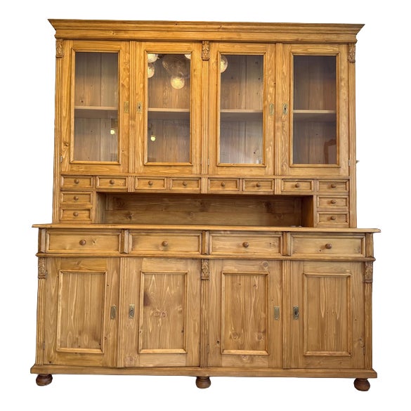 Gründerzeit Kitchen Credenza in Softwood For Sale