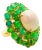 Bochic “Orient” Vintage Emeralds & Fire Opal Ring Set In 18K Gold & Silver For Sale