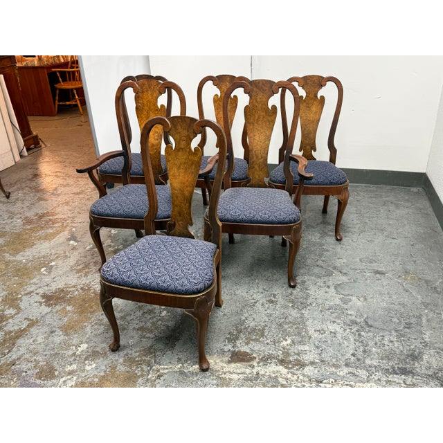 Henredon Henredon Vintage Folio Queen Anne Dining Chairs, Set of Six For Sale - Image 4 of 13