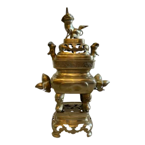 1910s Antique Asian Censor or Incense Burner