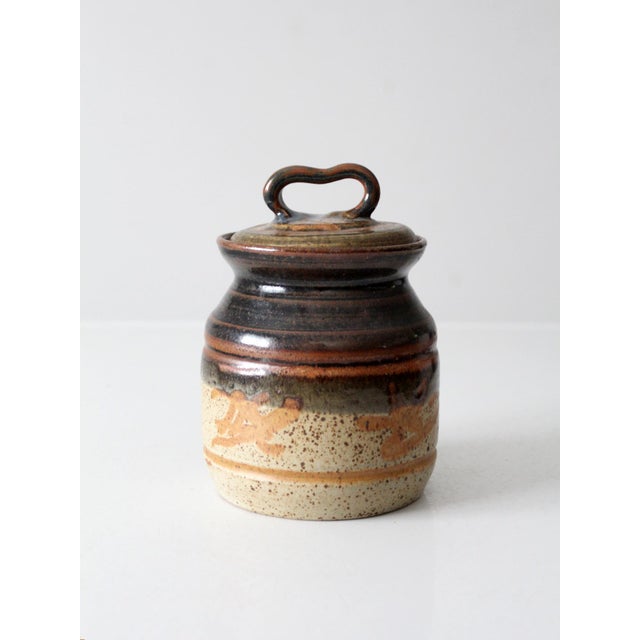 Vintage Studio Pottery Jar For Sale - Image 9 of 10