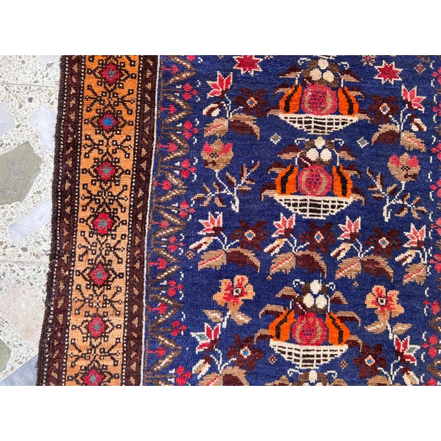 Hand-Knotted Baluchi Tree of Life Pictorial Prayer Wool Area Rug - 2'11" X 5'4" For Sale - Image 9 of 12