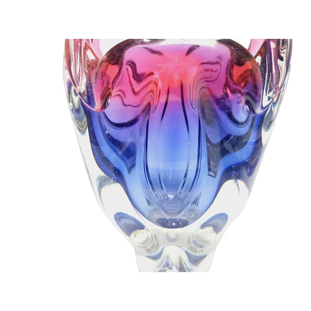 Mid-Century Modern Vase by J. Hospodka for Chribska Glassworks, Former Czechoslovakia, 1960s For Sale - Image 3 of 18