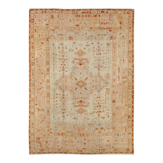 Galerie Shabab Collection Early 20th Century Turkish Oushak Room Size Carpet For Sale