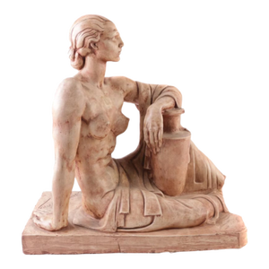 Edgardo Simone Clay Nude Female Sculpture Signed Original