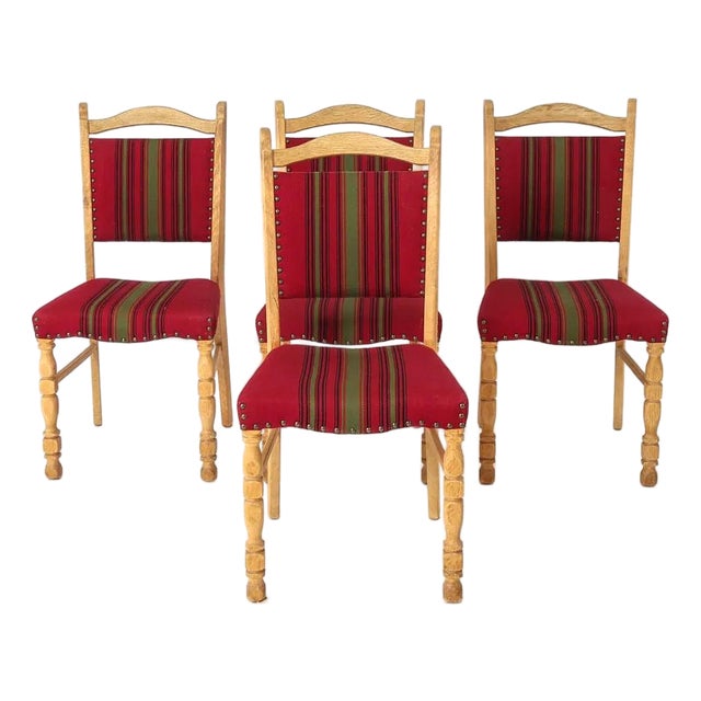 Set 4 Mid 20th Century Danish Modern Dining Chairs For Sale