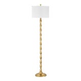 Aurelia Bamboo Floor Lamp - Gold For Sale