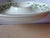 Lenox gold rimmed Christmas holiday design 12 " chip and dip platter in original box. 4" dip bowl in center of platter.