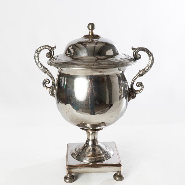 Silverplate Hot Water Urn For Sale - Image 6 of 12