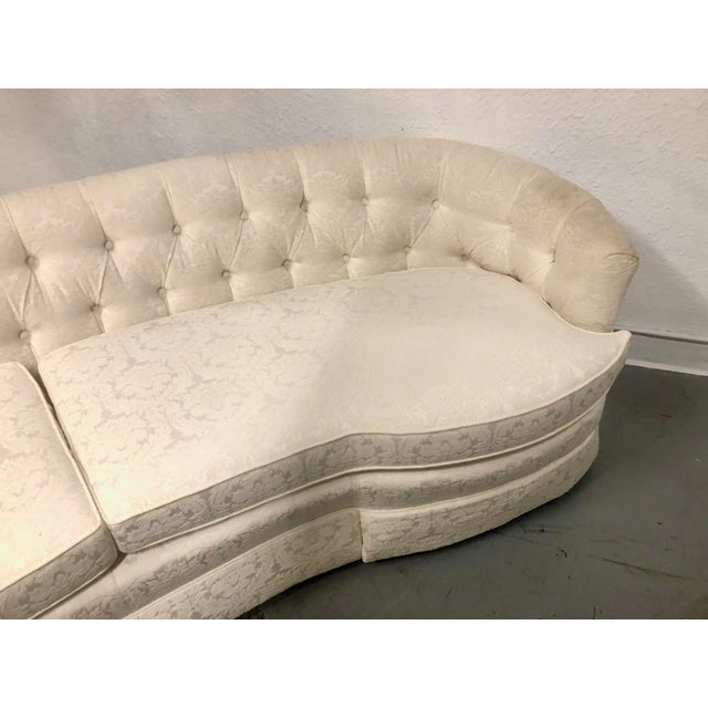 Henredon White Damask Sofa Dorothy Draper Chairish