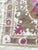 Suzani Tapestry - Red Tashkent Embroidery 4' X 4'4'' For Sale - Image 4 of 9