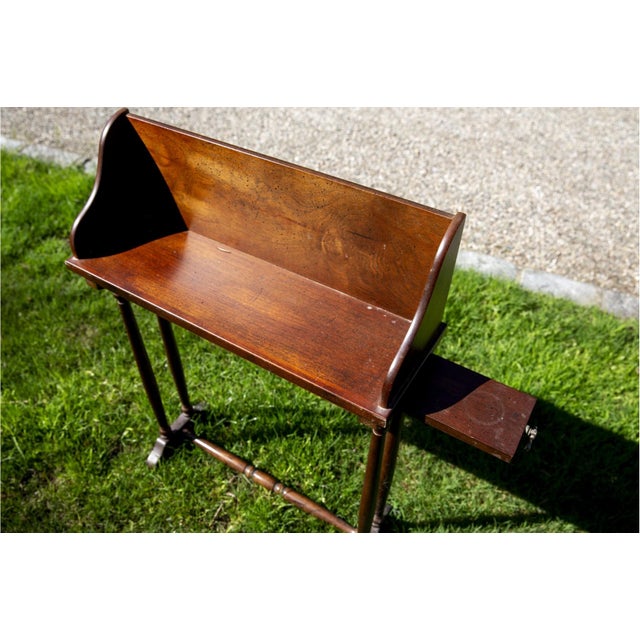 Vintage Regency Style Mahogany Bookstand or Lectern-Style Side Table For Sale - Image 4 of 6