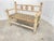 1950s Two-Tone Bench in Woven Rope, 1950s For Sale - Image 5 of 5