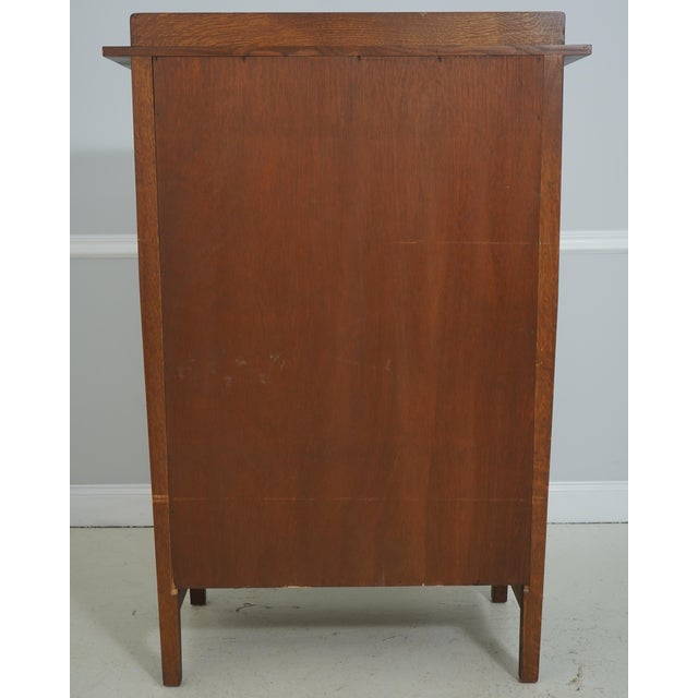 Stickley Mission Oak Arts & Crafts High Chest For Sale - Image 13 of 15