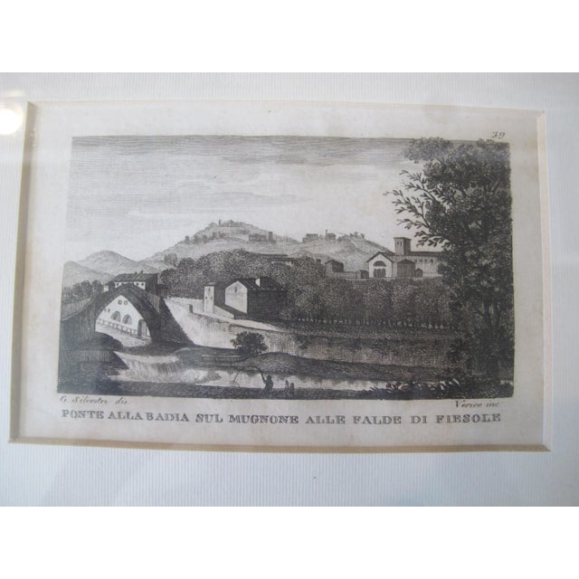 Giovanni Silvestri (Italian 1796-1873) Ponte alla badia sul mugnone alle falde di fiesole Bridge to the abbey on the...