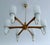 Large Scandinavian Style Pendant Light in Glass and Teak from Temde, 1960s For Sale - Image 4 of 18