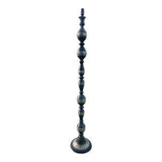 Japanese Floor Lamp in Verdigris Bronze For Sale