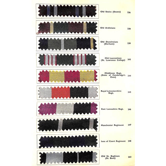 Mid 20th Century Mid 20th Century Regimental Club & Old Boys' Colours Necktie Swatchbook For Sale - Image 5 of 18