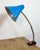 Mid-Century Modern Industrial German Blue Workshop Table Lamp from Reif Dresden, 1960s For Sale - Image 3 of 18