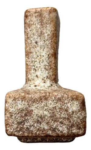 Mid-Century Brutalist West German Pottery Fat Lava Vase, 1960s