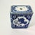 Mid-Century Chinoiserie Boho Chic Square Vase With Flower Frog by Andrea of Sadaek For Sale - Image 4 of 12