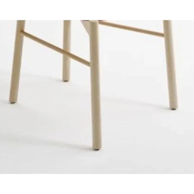 Bokken Upholstered Chair in Natural Beech by Colé Italia For Sale - Image 4 of 8