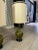 Pair of Tall Green Vintage Lamps For Sale - Image 4 of 12