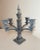 1920s Antique Ornate 5 Branch Silver-Plate w.b. Candlestick Candelabra Centerpiece For Sale - Image 5 of 10