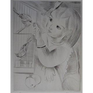 Mily Possoz, La cage aux oiseaux, Etching For Sale