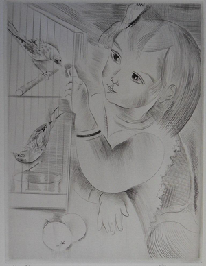 Mily Possoz, La cage aux oiseaux, Etching