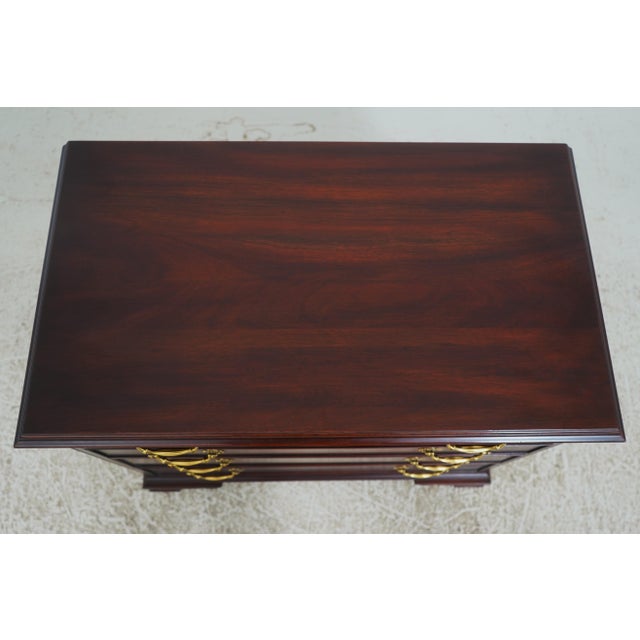 Henkel Harris Mahogany Chippendale Style Bachelors Chest For Sale In Philadelphia - Image 6 of 14