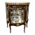 French Louis XV Display Cabinet With Marble Top – Solid Wood Vitrine With Gold Leaf Details For Sale