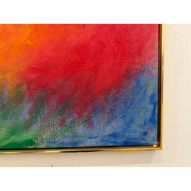 1970's Abstract Painting Signed For Sale In Miami - Image 6 of 9