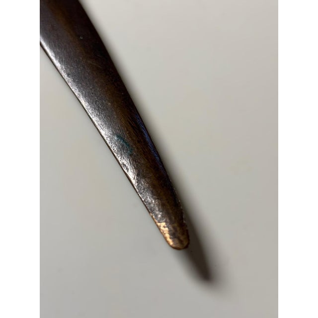 Metal Art Deco Female Nude Letter Opener in Bronze, 1920s For Sale - Image 7 of 8