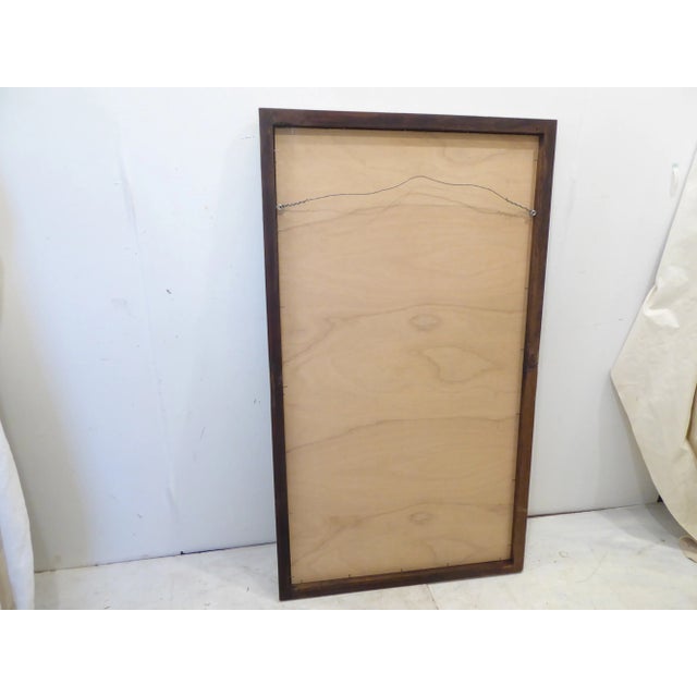 Vintage French Faux Bamboo Mirror For Sale - Image 4 of 4