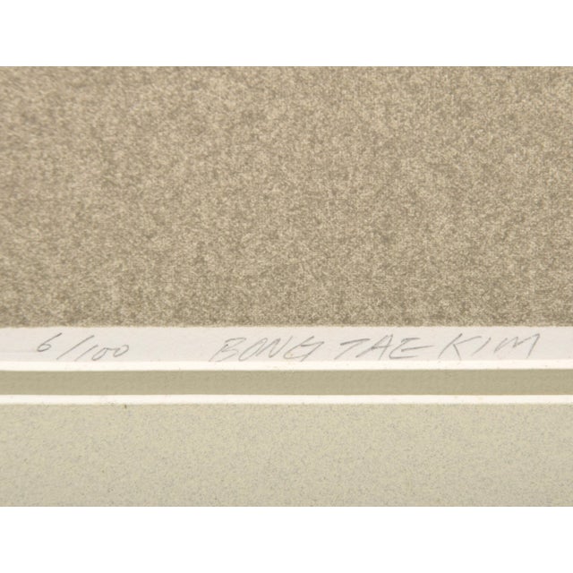 1970s 1970s Original Signed 41" Bong Tae Kim Ullin Prints, Signed Editions "Ullin I" and "Ullin II" - Set of 2 For Sale - Image 5 of 18