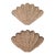 Pottery Barn Wicker Clam Shell Sculptural Wall Art-a Pair For Sale