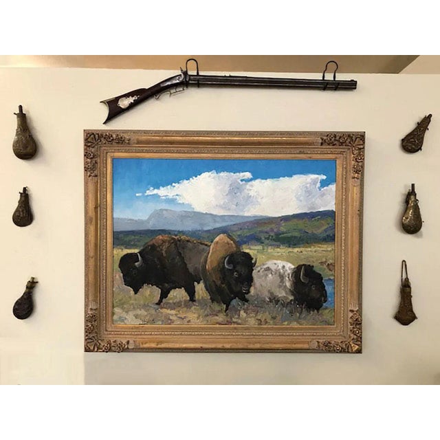 Antique G& j.w. Hawksley Copper & Brass Black Powder Flask For Sale - Image 4 of 5