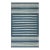 Rug & Kilim’s Contemporary Dhurrie Rug With Blue and Off-White Geometric Stripes For Sale