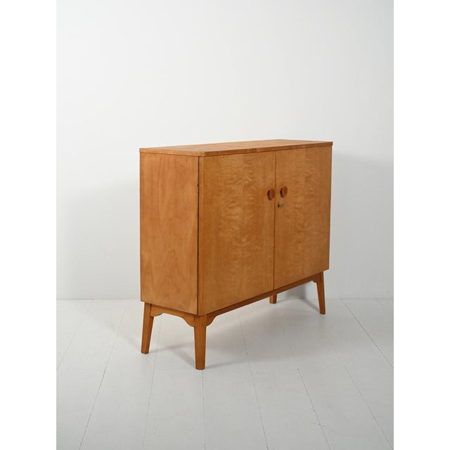 Vintage Swedish Birch Highboard, 1940s For Sale - Image 6 of 9